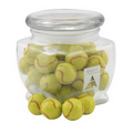 3 1/8" Howard Glass Jar w/ Chocolate Tennis Balls